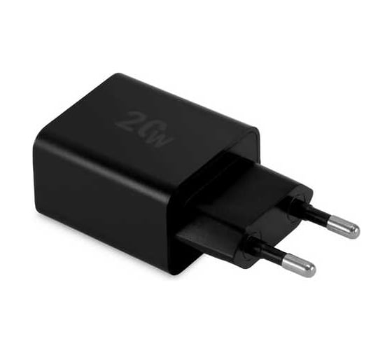 Сетевое зарядное устройство DIGMA DGW2D 20W 3A+1A (PD+QC) USB-C/USB-A универсальное черный (DGW2D0F110BK) 1920189