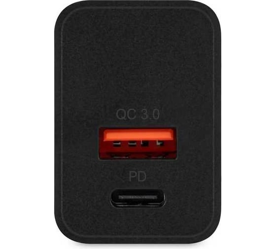 Сетевое зарядное устройство DIGMA DGW2D 20W 3A+1A (PD+QC) USB-C/USB-A универсальное черный (DGW2D0F110BK) 1920189