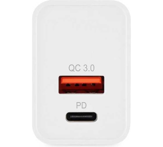 Сетевое зарядное устройство DIGMA DGW2D 20W 3A+1A (PD+QC) USB-C/USB-A универсальное белый (DGW2D0F110WH) 1920061