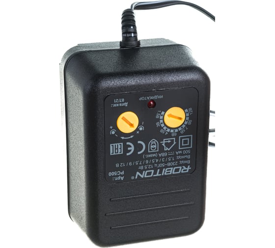 Адаптер/блок питания Robiton PC500мА BL1 04394 4394