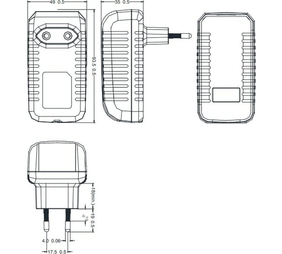 Адаптер/блок питания ROBITON IR12-3000S 5,5x2,5/12 BL1 16038