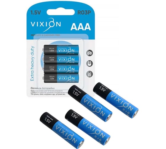Батарейка солевая 23 Болта R03P-AAA 4шт в упаковке AAA-R03P 4B 1