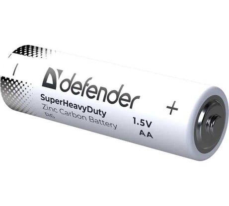 Батарейка солевая DEFENDER R6-4S АА, шринк, 4 шт., Zinc 56036