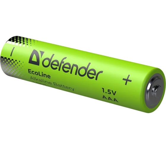 Батарейка алкалиновая DEFENDER LR03-24box ААА, бокс, 24 шт, EcoLine 56041