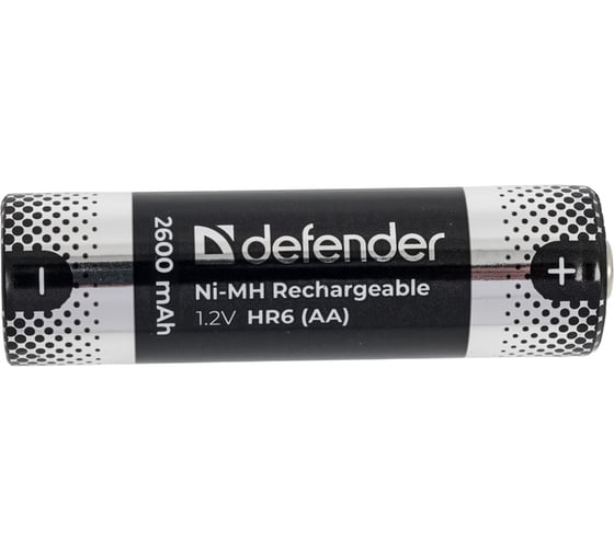 Аккумуляторная батарея DEFENDER HR6-2BL 2600 mAh АА, Ni-MH, блистер, 2 шт 56512