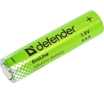 Батарейка алкалиновая DEFENDER LR03-4S ААА, шринк, 4 шт, EcoLine 56021