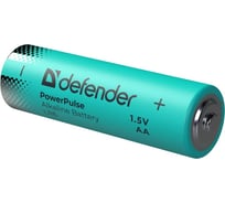 Батарейка алкалиновая DEFENDER LR6-10BL АА, блистер, 10 шт, PowerPulse 56034