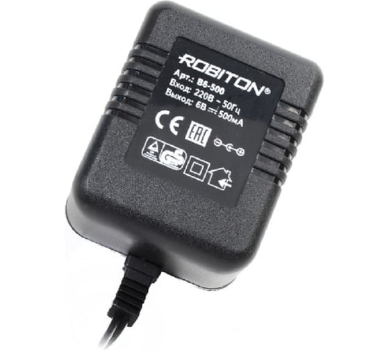 Адаптер/блок питания ROBITON B6-500 5,5x2,5/12 5100