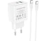 Сетевое зарядное устройство Borofone BA67A, PD+QC3.0, 1хUSB-C/1хUSB-А, 3А + кабель Type-C-Type-C 1 м, белый 23752-BA67AttW 1