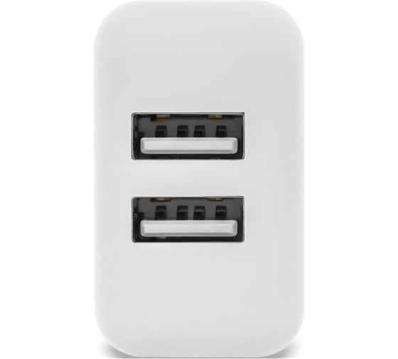 Сетевое зарядное устройство BYZ B35, 2хUSB-А, 2.1А + кабель AM-microBM, 1 м, белый 23750-B35MW
