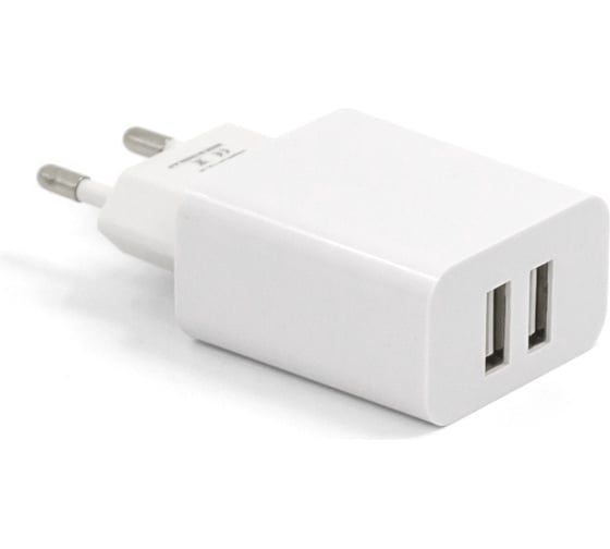 Сетевое зарядное устройство BYZ B35, 2хUSB-А, 2.1А + кабель AM-microBM, 1 м, белый 23750-B35MW