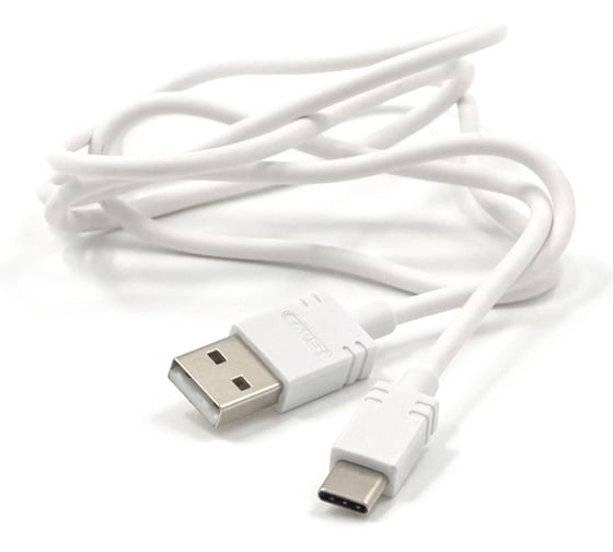Сетевое зарядное устройство BYZ U26 EU, 2хUSB-А, 2.4А + кабель AM-Type-C, 1 м, белый 23750-U26EUTW