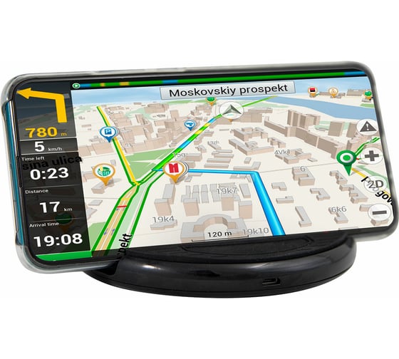 Беспроводная зарядка Golden Snail с держателем телефона GS9130