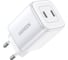 Зарядное устройство CD294 (15327) Nexode Mini 45W USB-C+USB-C PD GaN Fast Charger EU. Цвет: белый Ugreen 15327_ 1