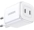 Зарядное устройство CD294 (15327) Nexode Mini 45W USB-C+USB-C PD GaN Fast Charger EU. Цвет: белый Ugreen 15327_ 9