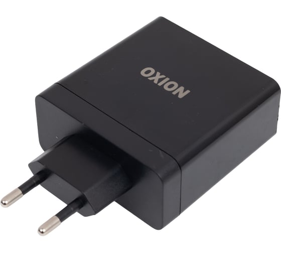 Быстрое сетевое зарядное устройство OXION 48Вт-USB1,2(QC3.0) 5V/3A, 6-9V2A, 9-12V/1.5A, USB3 5V/2.4A чёрный, арт. OX-QC305BK 1