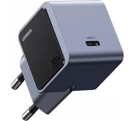 Сетевое зарядное устройство Ugreen X503 Nexode S 30W PD GaN Tech Charger EU. цвет серый 35041_