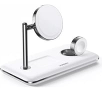 Беспроводное зарядное устройство Ugreen 3 в 1 CD278 3 in 1 Wireless Charger Qi2 для Apple Watch iPhone Airpods. цвет белый 90326