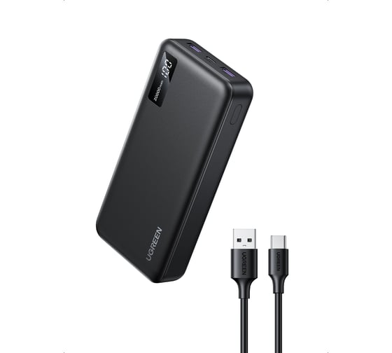 Внешний аккумулятор Ugreen PB312 20000mAh PD 20W Power Bank цвет серый 25683_
