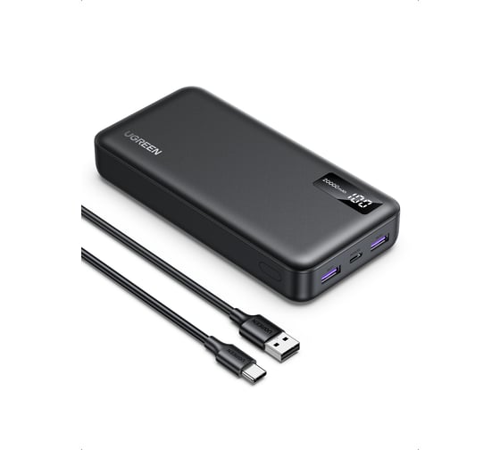 Внешний аккумулятор Ugreen PB312 20000mAh PD 20W Power Bank цвет серый 25683_