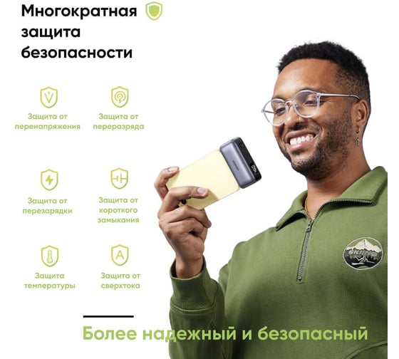 Внешний аккумулятор Ugreen PB503 5000mAh Mini USB-C Power Bank PD 20W цвет серый 35338_
