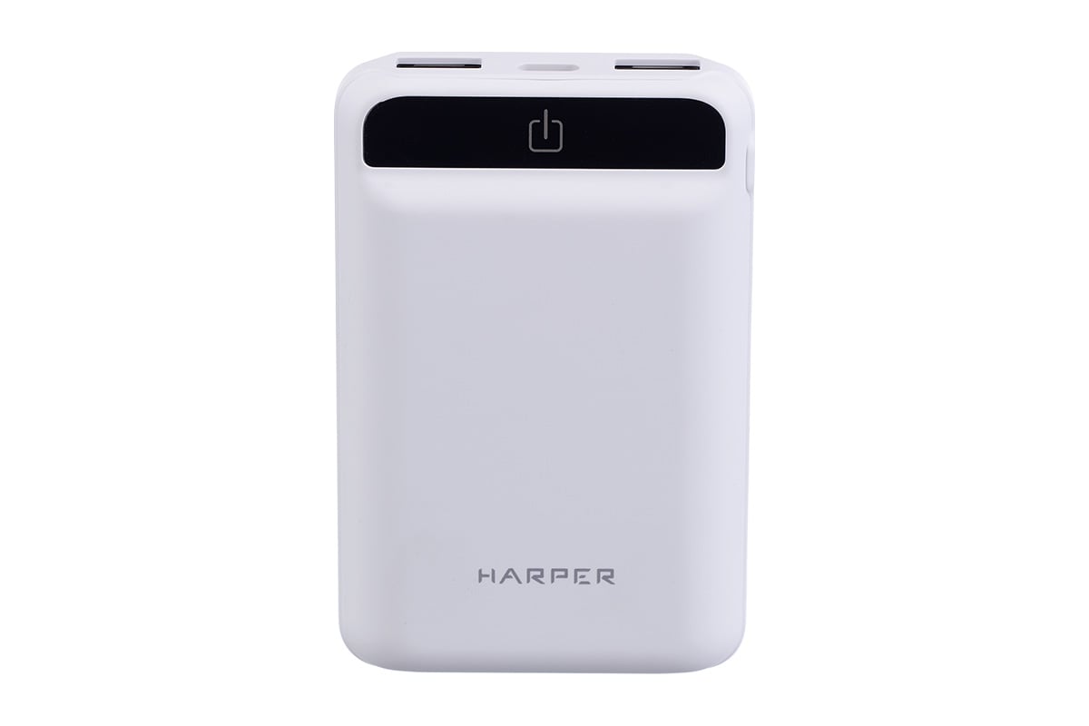 Внешний аккумулятор HARPER PB-10005 white H00001664 - выгодная цена,  отзывы, характеристики, фото - купить в Москве и РФ