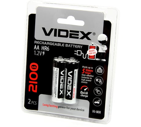 Пальчиковый аккумулятор Videx HR6/AA 2100mAh LSD VID-HR6-2100LSD