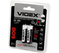 Аккумулятор Videx, HR6/AA 600mAh пальчиковый VID-HR6-600