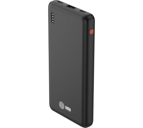 Мобильный аккумулятор CACTUS CS-PBFSAA-10000 10000mAh, 4.5A, USB-A/2xUSB-C, черный 2032363