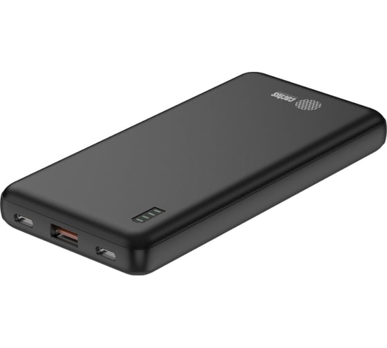 Мобильный аккумулятор CACTUS CS-PBFSAA-10000 10000mAh, 4.5A, USB-A/2xUSB-C, черный 2032363