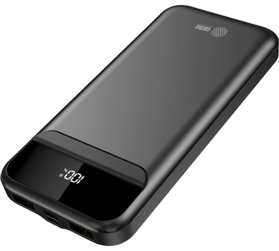 Мобильный аккумулятор CACTUS CS-PBFSCA-10000 10000mAh, 4.5A, 2xUSB-A/USB-C, черный 2032367
