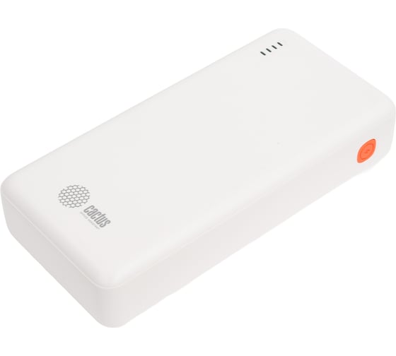 Мобильный аккумулятор CACTUS CS-PBFSEA-20000 20000mAh, 4.5A, USB-A/2xUSB-C, белый 2032370