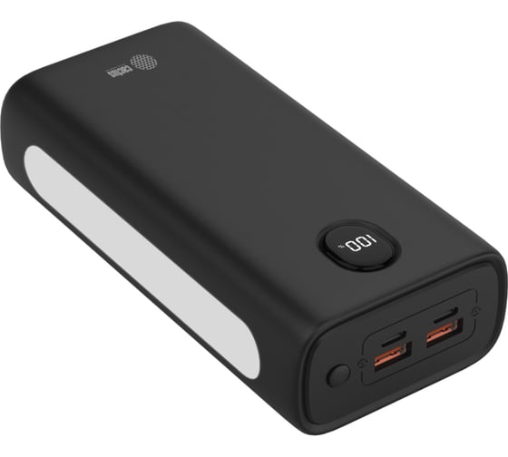 Мобильный аккумулятор CACTUS CS-PBFSJA-30000 30000mAh, 4.5A, 2xUSB-A/USB-C, черный 2032372