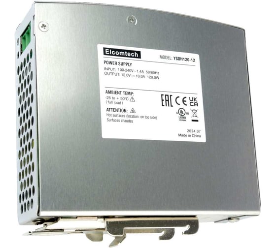 Блок питания ELCOMTECH на DIN рейку YSDH120-12010000 УТ-00027188