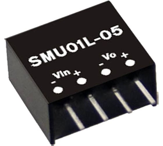 Преобразователь Mean Well SMU01M-05 DC-DC 1Вт Т00295652 1