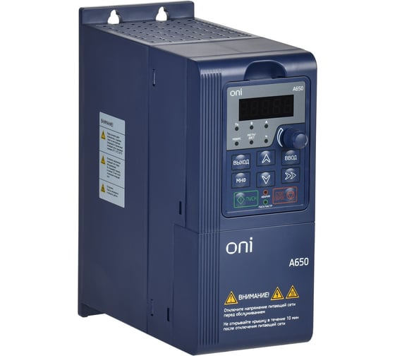 Преобразователь частоты ONI A650 380В 3Ф 1,5кВт 4,2А M A650-33E015TM 1