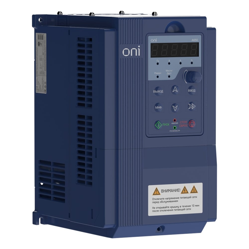 Преобразователь частоты ONI A650 380В 3Ф 11кВт 25А M A650-33E11TM ...