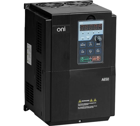 Преобразователь частоты ONI A650 380В 3Ф 18,5kW 37А A650-33E18T 1