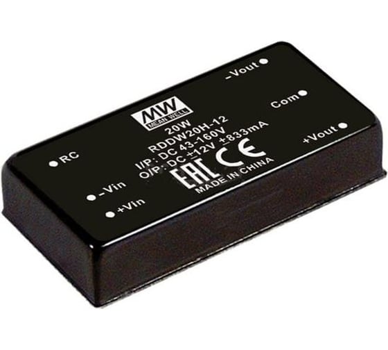 Преобразователь Mean Well DC-DC RDDW20F-12 Т03178687