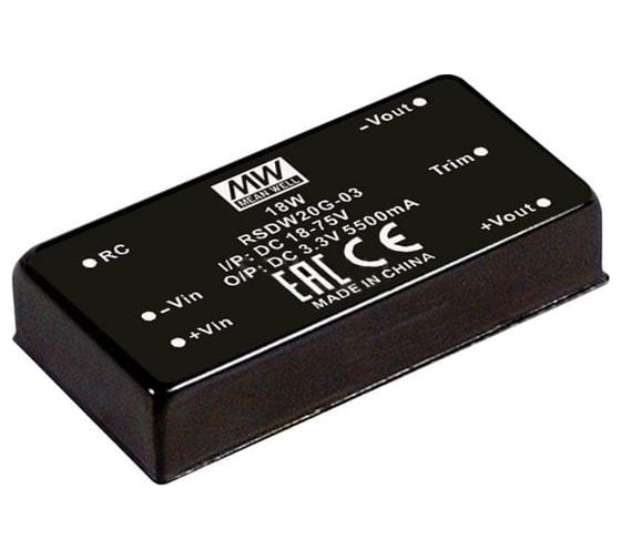 Преобразователь Mean Well DC-DC RSDW20G-03 Т03178689 1