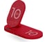 Беспроводная зарядка Interstep 10Вт Qi+10Вт Qi WCH-2CDUO ткань красный, 74822 3