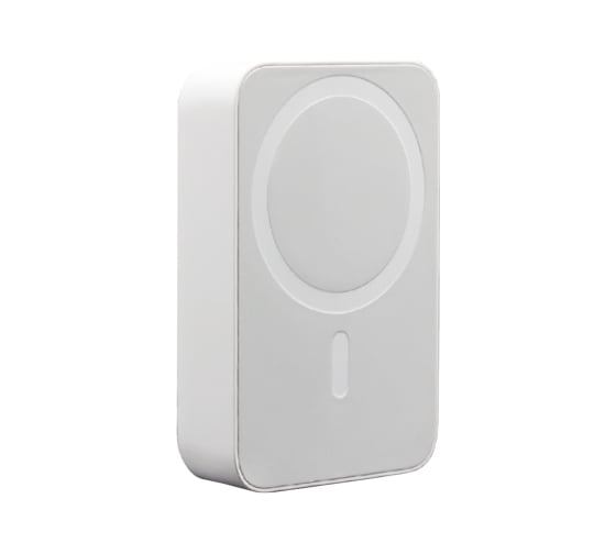 Портативное беспроводное зарядное устройство REXANT Power Bank (аккумуляторная батарея) 10000 mAh, MagSafe, белое 30-2054