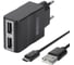 Зарядное устройство от сети Interstep Комбо RT:2USB + кабель microUSB 2А, B201, 30708 1