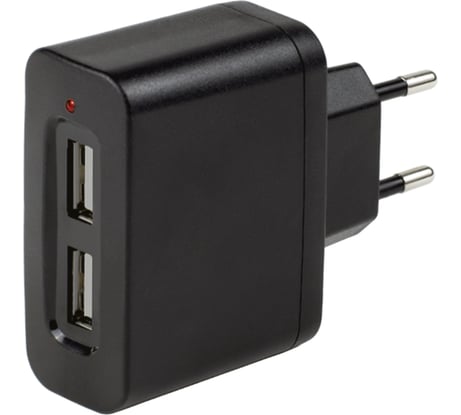 Универсальное зарядное устройство от сети Interstep USB 1000 мА, B201, 15354