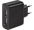 Универсальное зарядное устройство от сети Interstep USB 1000 мА, B201, 15354 1