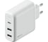 Быстрое зарядное устройство от сети Interstep PD60W USB-C + 2хUSB A 12W, белый, 73242 1