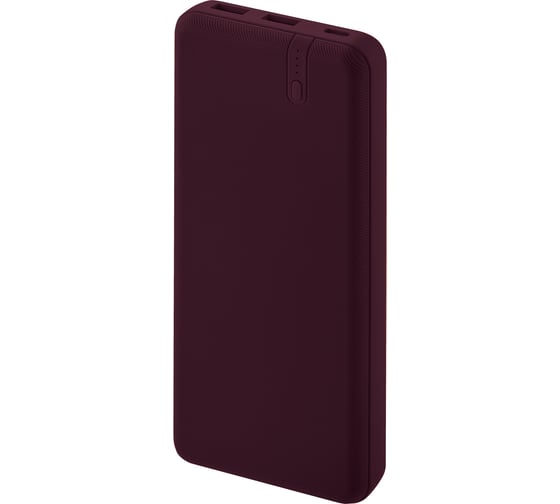 Внешний аккумулятор Interstep, PB2060PD 20000мАч QC4+PD 45Вт+18Вт бордовый 73626