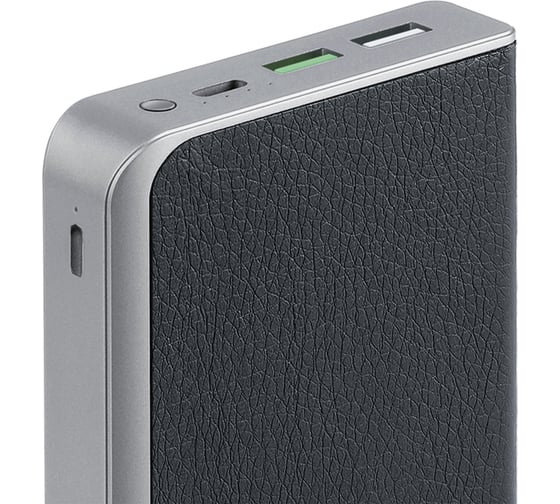 Внешний аккумулятор Interstep PB1618PD 16000мАч TypeC QC/PD + 8pin вход BK, B201, 60769