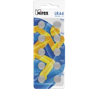 Батарея Mirex, щелочная AG13 / LR44 1,5V 10 шт ecopack 23702-LR44-E10