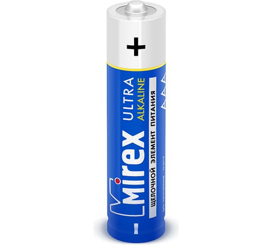 Mirex Батарея щелочная LR03 / AAA 1,5V  2 шт ecopack 23702-LR03-E2 1